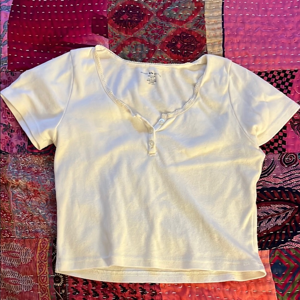 Brandy Melville Cream Top